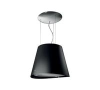 Elica Easy BL/F/50 - Hotte - hotte îlot - largeur : 51.5 cm - profondeur : 51.5 cm - extraction et recirculation (avec kit d'extraction supplémentaire) - noir