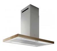 ELICA ELICA Bio Island Cappa Aspirante Îlot 120x58 Rovere LED Blanc A+