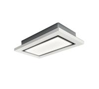 ELICA hotte au plafond LULLABY RECYCLAGE (Blanc - Bois laqué et acier inoxydable)