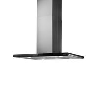 ELICA hotte îlot GALAXY ISLAND (Noir - Acier Inox et verre)