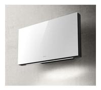 Elica Plat WH/F/80 - Hotte - hotte décorative - largeur : 80 cm - profondeur : 25 cm - extraction et recirculation (avec kit d'extraction supplémentaire) - Blanc verre Blanc verre
