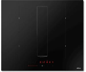 Elica PRF0203695, Plaque de cuisson à induction avec hotte aspirante intégrée NIKOLATESLA FIT RAW BR/A/60, Black