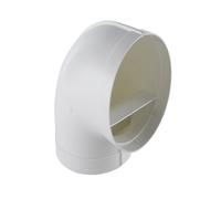 ELICA raccord circulaire courbe 90° KIT0121006 Ø157 mm pour hotte aspirante NIKOLATESLA (Blanc - plastique)