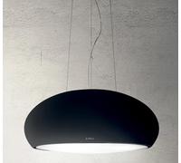 Elica Seashell Bl / Pour / 80 Hotte Île Ill. Fluo Devo Noir Mat