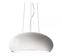 ELICA Seashell WH / Pour / 80 Hotte Île Ill. Fluo Devo Blanc Perle