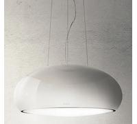 ELICA Seashell WH / Pour / 80 Hotte Île Ill. Fluo Devo Blanc Perle