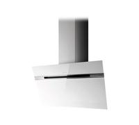 Elica Stripe Lux WH/A/90/LX - Hotte - hotte décorative - largeur : 89.8 cm - extraction et recirculation (avec kit de recirculation supplémentaire) - Blanc verre