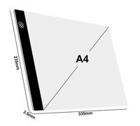 Elice A4 Tablette Lumineuse LED pour Peinture au Diamant,Tableau Lumineux Alimenté par USB Tablette Graphique Numérique pour Tablette à Dessin Art Tableau de Peinture - Type 3-level Dimming A4 #B