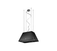 Elica Hotte îlot IKONA LIGHT BL/F/60 filtrante noire effet soft touch