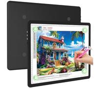 Elice Tableau lumineux magnétique A3 pour peinture diamant, boîte lumineuse LED ultra fine avec boutons latéraux, tampon lumineux super lumineux, table lumineuse pour dessin, croquis, désherbage en