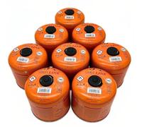ElicoCamp Lot de 8 cartouches de gaz filetées 500 g pour réchaud à gaz de camping
