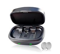 ELICTECH Batteries rechargeables 312 pour appareils auditifs et chargeur USB-C avec 4 cellules argent-zinc, alimentation longue durée pour appareils auditifs Bluetooth et non Bluetooth, étui compact