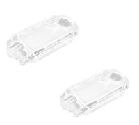 ELICTECH Coque de protection rigide transparente pour PSP 1000 - Coque de protection intégrale - Résistante aux chocs - Coque intégrale - 2 coques pour PSP 1000 Series