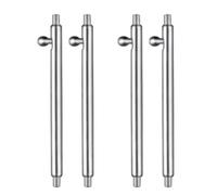 Elifel Lot de 4 barrettes à ressort à dégagement rapide en acier inoxydable pour bracelet de montre de 26 mm de diamètre 1,8 mm