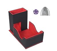 Elifel Plateau magnétique pour dés en cuir PU, tour de rouleau de dés pliable 3 en 1, étui pour tapis pour MTG RPG DND Donjons et Dragons DND, jeux de société de table, cadeau