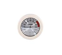 eliga Thermomètre Argent 135 mm dans cadre rond en bois 170 mm pour sauna