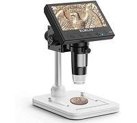Elikliv Microscope numérique LCD pour pièces de Monnaie 1000x, Loupe avec 8 LED réglables, Vue PC Compatible avec Windows, EDM4, 4,3 Pouces