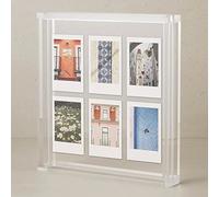Elil Cadre Photo Instax Mini & Polaroid - Cadre Acrylique Transparent 10x15 cm (4x6) Recto Verso, Tout en Acrylique, Effet Flottant, Cadre de Table pour Decoration Maison & Bureau