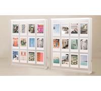 Elil Lot de 2 cadres Polaroid géants pour film Polaroid Fujifilm Instax Film 11,8" x 10,2" Cadre de collage Famille et mariage Cadres photo double verre acrylique flottant pour pressé
