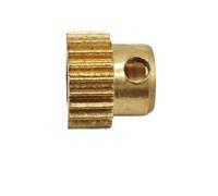 ELILANEY 1 engrenage droit 0,5 module 25 dents avec dents de 8 mm d'épaisseur, engrenage cylindrique en laiton, pignon droit 0,5 m 25 dents Mécanique(4mm bore)