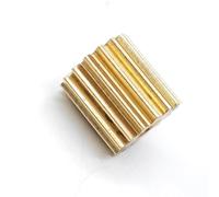 ELILANEY 1 engrenage plat en cuivre de 0,5 m 11 dents, 2 mm, 3 mm, ajustement serré et lâche, diamètre de 6,5 mm, épaisseur de 5 mm, module 0,5, pignon droit à 11 dents Mécanique(11T 2.98mm bore)