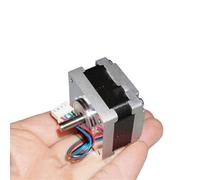 ELILANEY 1 moteur pas à pas à bride de 1,8 degré 39 x 39 mm 12-24 V CC 0,7 A 0,2 Nm 2 phases 4 fils Nema 16 moteur pas à pas arbre de 5 mm de diamètre Pilotes de machine