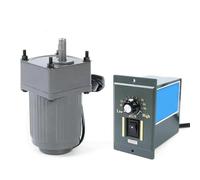 ELILANEY 1 moteur réducteur de vitesse monophasé 15 W 110 V AC 70 x 70 mm avec cadre à vitesse réglable et contrôleur de vitesse Réduction de couple(100k 12.5rpm)