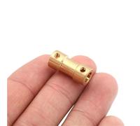 ELILANEY 1 pièces accouplement d'arbre d'entraînement de bateau connecteurs d'arbre de moteur flexibles en laiton coupleur connecteur de Transmission de moteur Arbre réglable(3mm x 5mm)