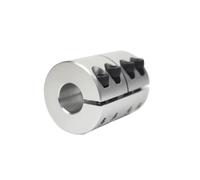 ELILANEY 1 pièces OD 40mm longueur d'accouplement d'arbre rigide 50mm alésage 10mm 12mm 13mm 14mm 15mm 16mm 17mm 18mm mâchoire de serrage Joint d'arbre moteur Arbre réglable(15 x 19 mm)