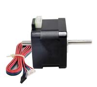 ELILANEY 5 pièces 1.8 degrés 42x42x34mm moteur pas à pas 2 phases 4 fils 1,3a 28N.cm 5mm Double arbre Nema 17 moteur pas à pas 17HS3401S moteur Pilotes de machine