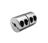 ELILANEY Accouplement de serrage rigide D30L40, 1 pièce, arbre d'entraînement en aluminium, coupleur de moteur à mâchoire CNC Arbre réglable(8mm to 12.7mm)