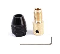 ELILANEY Adaptateur de manchon de connecteur de Transmission de coupleur d'accouplement d'arbre de moteur rigide en laiton avec jeu de mandrin de moteur M8 1 pièce Arbre réglable(2.0mm Hole)