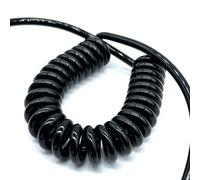 ELILANEY Câble à ressort à 3 conducteurs, étirable, électronique, électrique, ondulé, hélicoïdal, 1,25 m Élastique Flexible(13AWG 2.5mm2)