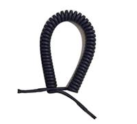 ELILANEY Câble à ressort rétractable de 3 mètres, 4 conducteurs, 0,3 mm², for applications polyvalentes étirer souple