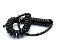 ELILANEY Câble à ressort spiralé à 5 conducteurs, extensible sur 5 mètres, fil extensible, flexible, for hall d'exposition électrique et électronique Élastique Flexible(20AWG 0.5mm2)