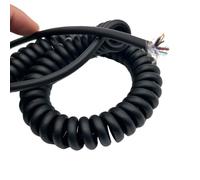 ELILANEY Câble à ressort spiralé extensible de 2,5 mètres, 8 pieds, 9 conducteurs, gaine isolée étirer souple(14AWG)