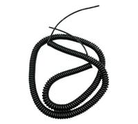 ELILANEY Câble de traction extensible à ressort noir de 2,5 mètres (8 pieds) avec 6 fils détendus de 50 cm (1,6 pied) étirer souple(22AWG)