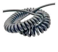 ELILANEY Câble électrique flexible à ressort spiralé télescopique 26 AWG 16 conducteurs 0,15 mm² avec blindage étirer souple(Stretch 9 meters)