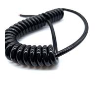 ELILANEY Câble spiralé à 6 conducteurs, 26 AWG, 0,15 mm², isolation rétractable, élasticité Élastique Flexible(Stretch 5 Meters)