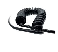 ELILANEY Câble spiralé à 6 conducteurs de 0,75 mm², connexion à griffes 18 AWG, robuste, extensible, isolant, câble extensible Élastique Flexible(Stretch 1.5 Meters)