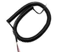 ELILANEY Câble spiralé multiconducteur carré extensible de 3 mètres de 0,2 mm, 5, 6, 7, 8, 9 conducteurs, câble de signal élastique étirer souple(6 cores)