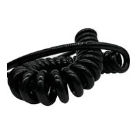 ELILANEY Câble spiralé rétractable extensible et flexible à 2 conducteurs de 1,2 mètre étirer souple(18AWG)