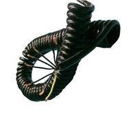 ELILANEY Câble spiralé télescopique à 8 conducteurs, 26 AWG, fil à ressort carré de 0,15 mm, cuivre pur étirer souple(Stretch 4 meters)