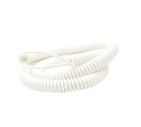 ELILANEY Câble spiralé télescopique à ressort en cuivre étiré de 1,25 mètre, longueur de ligne à 2 conducteurs: 2,5 mètres, connexion à griffes Élastique Flexible(22AWG)