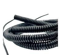 ELILANEY Câble spiralé télescopique blindé extensible de 12 mètres, 24 AWG, en polyuréthane for la connectivité étirer souple(22 cores)