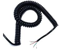 ELILANEY Câble télescopique spiralé à 2 fils 20 AWG, ressort flexible, prolongeant la ligne spiralée étirer souple(Stretch 10 Meters)