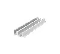 ELILANEY Cadre de porte coulissante en aluminium 4040, 2 pièces, Guide, glissières lisses for graver des caméras, meubles, travail du bois fixation support(500mm 19.69" long)