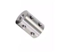 ELILANEY Coupleur D20L25 5mm 6mm 6.35mm 8mm 10mm 12mm, connecteur de Transmission de moteur rigide en aluminium, 1 pièce Arbre réglable(6.35mm to 12mm)
