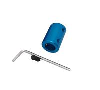 ELILANEY Coupleur d'arbre de moteur rigide, 1 pièce, 2mm 3mm 3.17mm 6mm 6.35mm 7mm 8mm 10mm, couplage rigide 4mm 5mm, connecteur en aluminium Arbre réglable(6.35mm x 8mm)