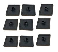 ELILANEY Couvercle d'extrémité de profil en plastique for Extrusion Standard européen 3030 4030, 10 pièces, bouchons d'extrémité, plaques de prise, accessoires fixation support(4040)